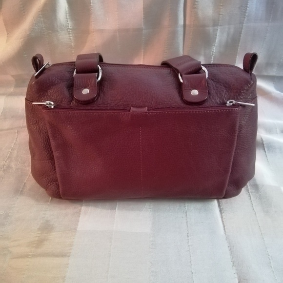 Nuovedive genuine leather satchel shoulder bag - Picture 1 of 7